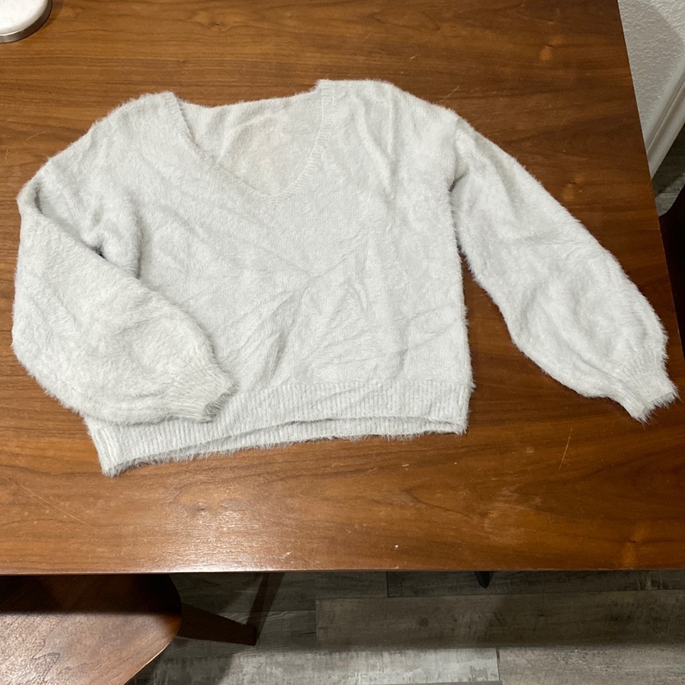grey sweater